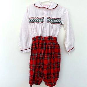 Sophie Dess Smocked 2-piece Christmas Style Outfit, Boys 24mo